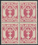 WMG 103 b karminoworóżowy czwórka gwarancja czyste** Wydanie obiegowe - herb Gdańska 220/26