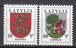 Łotwa Mi.0485-486 A I (1998) czyste**