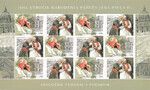 Słowacja Mi.0896 Arkusik czysty** 100 rocznica urodzin Świętego Jana Pawła II wydanie wspólne