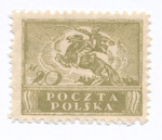 0101 b oliwkowozielony ZL 10:11½ czysty** Wydanie dla obszaru całej Rzeczypospolitej po unifikacji