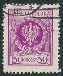 0192 kasowany Orzeł w wieńcu