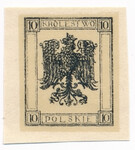 054 Projekt konkursowy - Polskie Marki Pocztowe 1918 rok - autor Lucjan Krongold