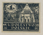 029 Projekt konkursowy barwa czarna- Edmund Bartłomiejczyk Polskie Marki Pocztowe 1918 rok