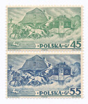 0306+307 B parka czysta** V Ogólnopolska Wystawa Filatelistyczna w Warszawie