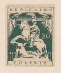 012 Projekt konkursowy barwa zielona- Edward Trojanowski Polskie Marki Pocztowe 1918 rok