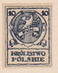 005 Projekt konkursowy barwa niebieska- Wacław Husarski, Józef Tom Polskie Marki Pocztowe 1918 rok