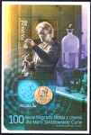 4390-4391 Blok 233 typ I z 6-cyfrowym numeratorem czysty** 100-lecie Nagrody Nobla z chemii dla Marii Skłodowskiej-Curie