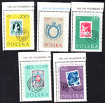 1007-1011 znaczki z bloków gwarancja czyste** 100-lecie polskiego znaczka pocztowego