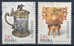 4098-4099 czyste** Przedmioty ze srebra i złota - wydanie wspólne z pocztą Chin