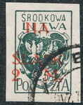Litwa Środkowa 24 A ax ciemnozielony kasowany