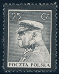 0275 II litery siatkowe czysty** Wydanie żałobne po śmierci marszałka J.Piłsudskiego