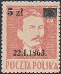 0347 a brązoworóżowy gwarancja czysty 82 rocznica Powstania Styczniowego  88/26