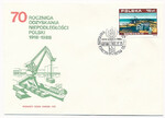 FDC 3033 70 rocznica odzyskania niepodległości Polski - Port Gdynia
