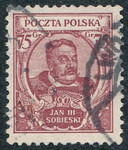 0245 kasowany Popiersie króla Jana III Sobieskiego