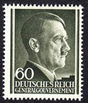 GG 111 czysty** Portret A.Hitlera na jednolitym tle