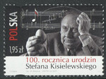 4360 I owalny otwór z lewej strony czysty** 100 rocznica urodzin Stefana Kisielewskiego