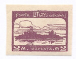 Litwa Środkowa D3 Ax papier średni gładki czysty**