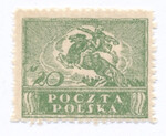 0101 a zielony ząbkowanie 11½ czysty** Wydanie dla obszaru całej Rzeczypospolitej po unifikacji