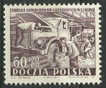 0656 b papier średni biały gładki guma żółtawa czysty** Uruchomienie Fabryki Samochodów Ciężarowych w Lublinie