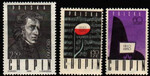 1004-1006 czyste** 150 rocznica urodzin Fryderyka Chopina