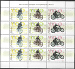 3923-3925 Arkusik czyste** 100 rocznica wyścigów motocyklowych w Polsce