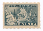 0387 b papier szary gruby guma szarawa czysty** 115 rocznica Powstania Listopadowego