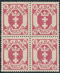 WMG 103 b karminoworóżowy czwórka gwarancja czyste** Wydanie obiegowe - herb Gdańska 221/26