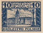 109 Projekt konkursowy barwa niebieska- Jan Ogórkiewicz Polskie Marki Pocztowe 1918 rok