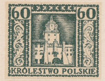 111 Projekt konkursowy barwa zielona- Jan Ogórkiewicz Polskie Marki Pocztowe 1918 rok