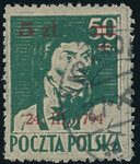 0361 c ciemnozielony kasowany 151 rocznica Powstania Kościuszkowskiego