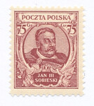 0245 czysty** Popiersie króla Jana III Sobieskiego