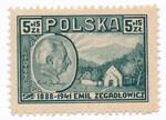 0419 a papier szary średni guma żółta ząbkowanie 10¾  czysty** Emil Zegadłowicz