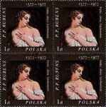 2350  czwórka kasowana 400 rocznica urodzin Petra Paula Rubensa