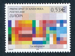 Andorra francuska 0648 czyste** Europa Cept