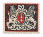 WMG 083 znak wodny Wz.10 S czysty* Wydanie obiegowe - herb Gdańska