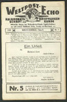 Weltpost-Echo nr 3 1920 rok