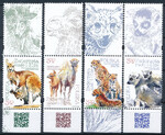 5061-5064 przywieszka 3 nad znaczkiem czyste** Zwierzęta małe i duże