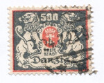 WMG 138 kasowany Wydanie obiegowe - herb Gdańska