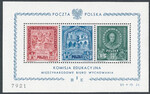 0412-414 Blok 9 b numer szaroczarny czysty**