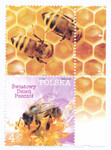 5385 przywieszka nad znaczkiem czyste** Światowy Dzień Pszczół