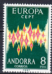 Andorra hiszpańska 071 czyste** Europa Cept