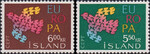 Islandia Mi.0354-355 czyste** Europa Cept