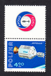 2240 przywieszka nad znaczkiem czysta** Eksperymentalny lot Apollo-Sojuz