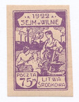 Litwa Środkowa 47 A czysty** Otwarcie Sejmu Litwy Środkowej