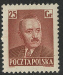 0536 a papier biały średni gładki guma bezbarwna czysty** Bolesław Bierut