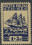 0368 a papier szarożółty średni gładki czysty** Liga Morska