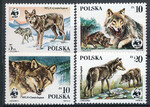 2827-2830 czyste** Dzikie zwierzęta chronione - Wilk