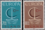 Islandia Mi.0404-405 czyste** Europa Cept