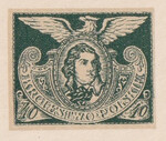 038 Projekt konkursowy barwa zielona- M. Bystydzieński Polskie Marki Pocztowe 1918 rok