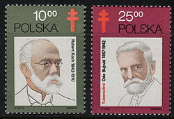 Znaczki Pocztowe. 2679-2680 czysty** 60 rocznica odkrycia prątka grużlicy przez Roberta Kocha 